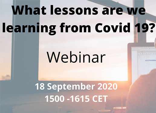 Webinar – What Lessons are We Learning from COVID-19
